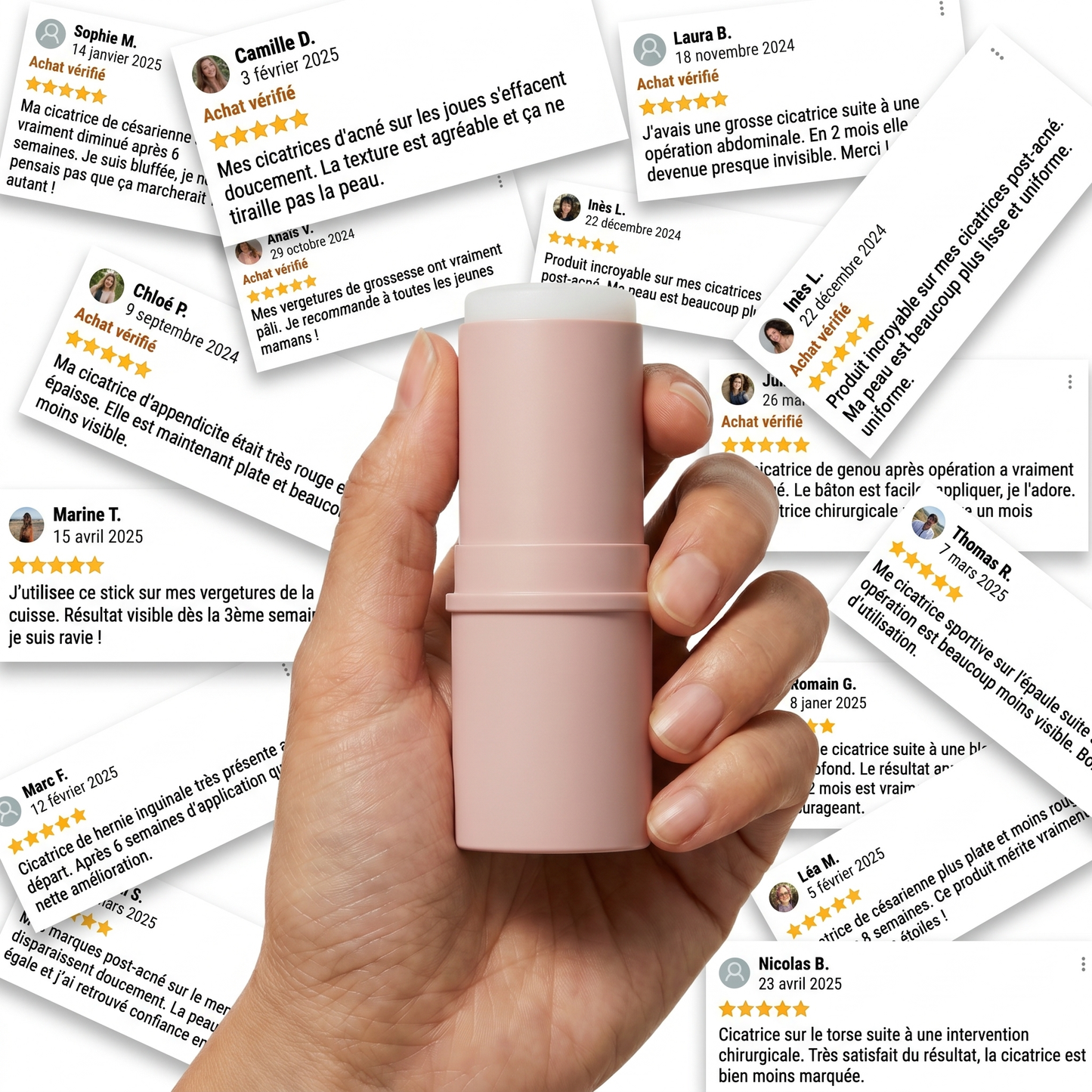 Stick Dermocosmétique pour Cicatrices & Vergetures